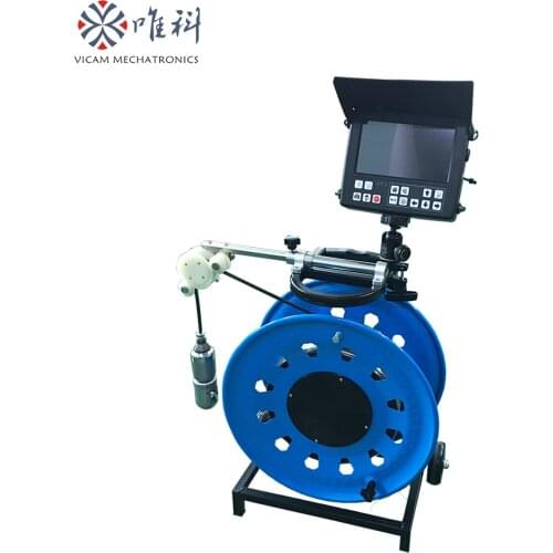 Factory price Waterproof 10 bars under water video borescope camera 100m soft cable deep well pipe inspection camera