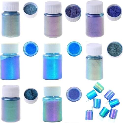 Mirror Chameleons Pigment Pearlescent Epoxy Resin Glitter Magic Discolored Powder Resin Colorant Jewelry Making Tools