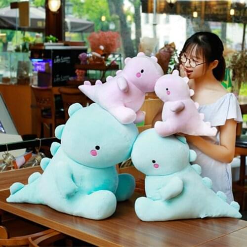 1pc 50cm Lovely Dinosaur Plush Toys Stuffed Soft Animal Pillow Doll Valentine Gifts For Kids Girls