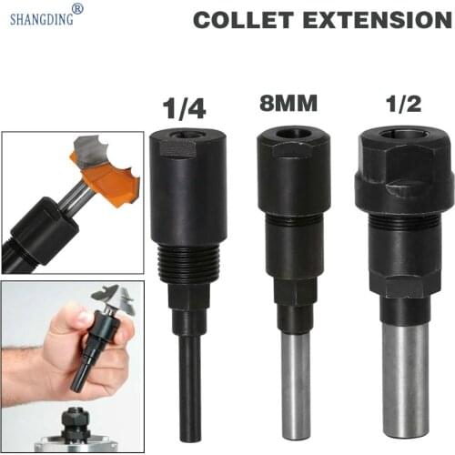 1 PC 1 /4 "8mm 12mm 1 /2" Shaft high quality bits router span extension engraving machine extension bar