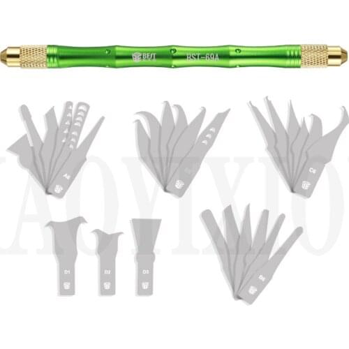 27 Blades Art Knifes Wood Carving Tools Razor Hobby Leather Fruit Food Craft Sculpture Engraving Scalpel Cutting CPU Repair