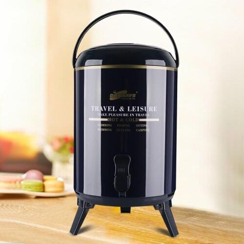 9.5L Heat Preservation Barrel Keep Hot/ Water Machine Stainless Steel Commercial Coffee Tea Soybean Milk Warmer IDB-1000ISH