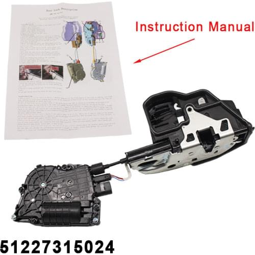 Auto Parts Rear Right Car Door Lock Actuator 51227315024 For BMW X5 X6 E70 E71 E72 Door Lock Central Control
