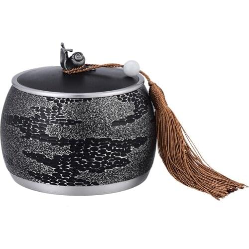 Seal Large Tea Caddies Storage Box Round Moisture Proof Luxury Tin Can Container Tea Caddies Home Caja De Te Home Garden DG50TC