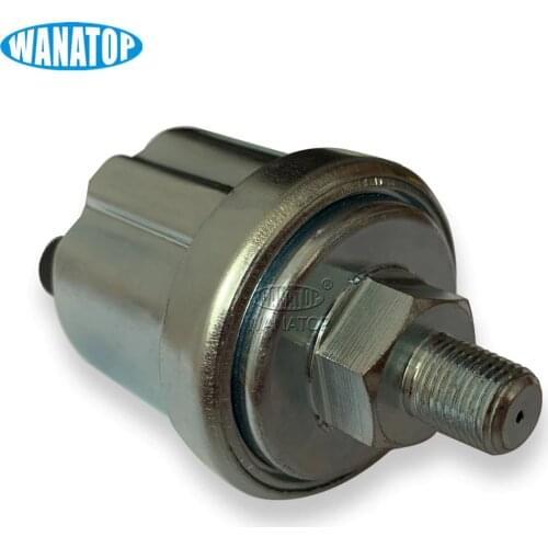 1/8NPT Oil Pressure Sensor 0 to 10 Bars Diesel Generator Part 10mm Stainless Crew Plug Alarm Pressure Sensor For Vdo
