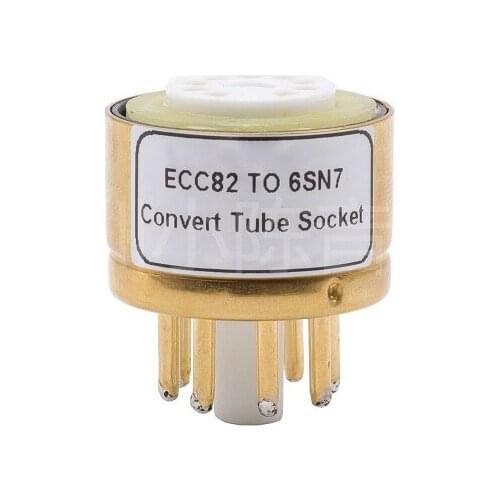ECC82 12AU7 ECC83 12AX7 To 6SN7 6N8P 6SL7 6N9P Valve Tube Conversion Holder Gold Plated