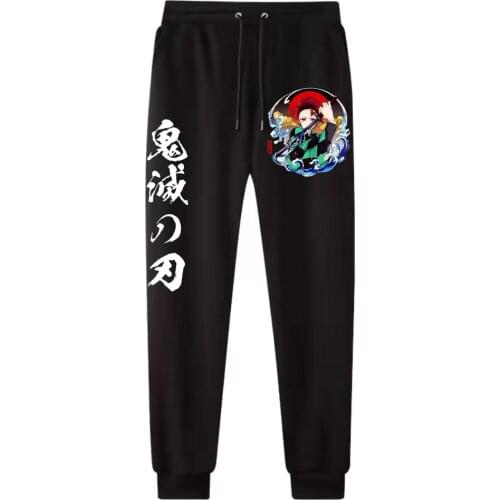Hot Anime Pants Demon Slayer InuYasha Fashion Print Full Length