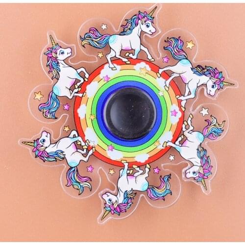 New Trend Running Whirling Fingertip Gyro Relief Stress Fidget Hand Spinner Toy Cartoon Anime Dynamic Children Relief Pop Toys