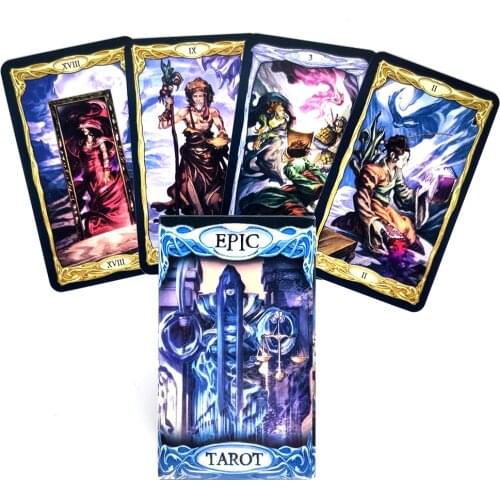 2021 New The Epic Tarot Cards And PDF Guidance Divination Deck Entertainment Parties Board Game Support Drop Shipping 78 Pcs/Box