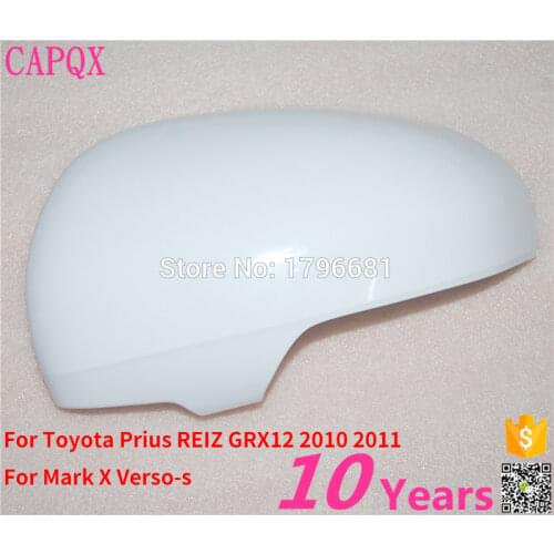 CAPQX Side rear view rearview mirror cover cap for TOYOTA Prius REIZ GRX12 2010 2011 for Mark X Verso-s 87945-0P902 87915-0P902