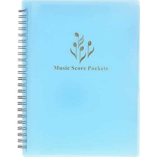 Multifunctional Music Score Holder A4 Size Paper Sheet Document File Organizer Folder with 40 Pockets
