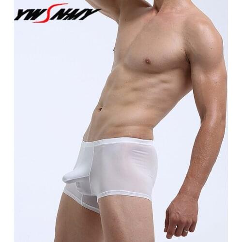 Mens Boxers shorts Underwear Sexy Elephant Nose Bulge Pouch Breathable physiological scrotum testicle moisture-proof Boxers