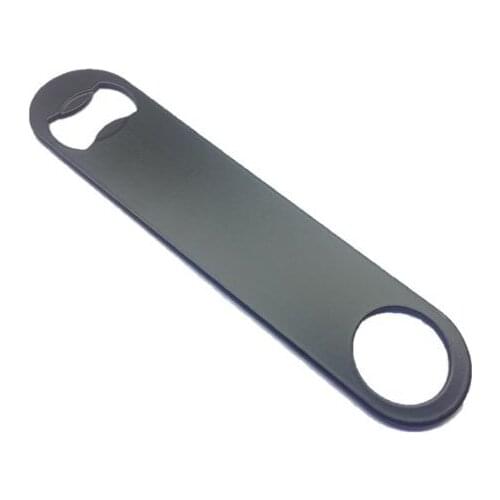 Low price Black Speed Bottle Opener Bartender Stainless Steel Beer Mamba or Popper High quality steel cut out bottle opener