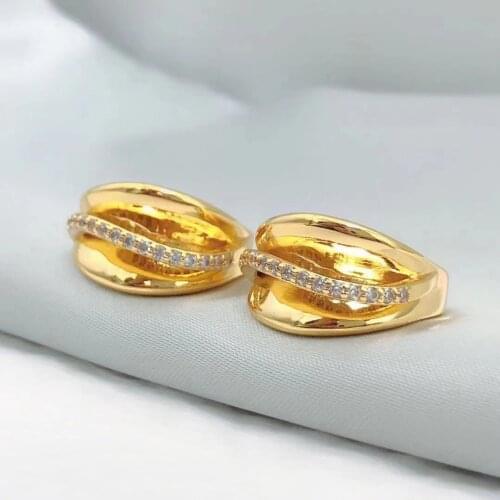 2021 new brass simple style ring online celebrity fashion women
