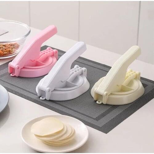 Creative Portable Dumpling Skin Maker Wrapper Maker Small Chinese Food Kitchen Restaurant Essentials Tools Plastic Manual Tools