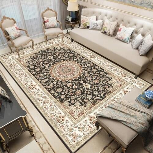 Persian Turkey Style Area Carpets Washable Slip Carpet for Living Room Bohemia Study Rugs Bedroom Decor Modern Mat