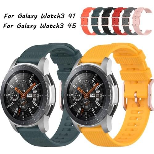 Replacement Band For Samsung Galaxy Watch 3 41/45m Strap For Samsung Galaxy Watch Active 2/3 Silicone Wristband 20/22 Universal
