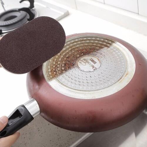 Alumina Emery Sponge Brush Strong Decontamination Kitchen Bath Sponge Brush Rust Dirt Stain Clean Brush Kitchen Goods Clean Tool
