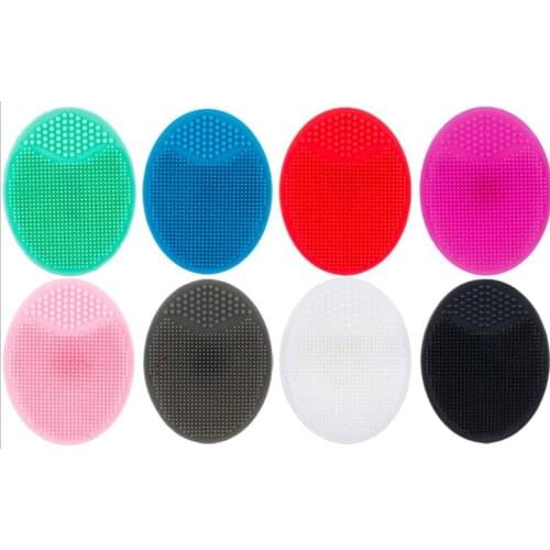 New 300pcs/lot Silicone Facial Cleansing brush Washing Pad Exfoliating Blackhead Face Cleansing Brush Tool Soft Deep Cleaning