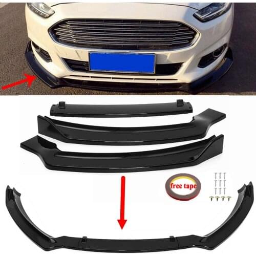 Car Front Bumper Splitter Lip Diffuser Guard Protector Cover Body Kit Spoiler For Ford For Fusion For Mondeo 2013 2014 2015 2016