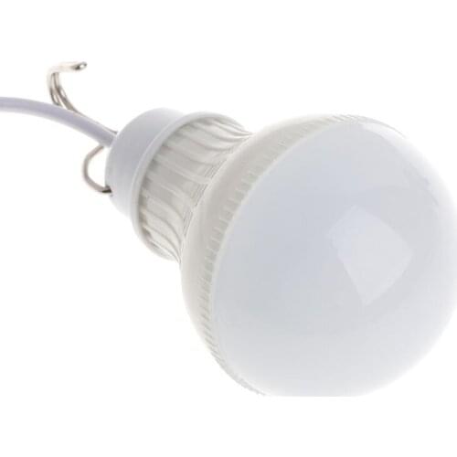 5W 10 LED Energy Saving USB Bulb Light Camping Home Night Lamp Hook Switch