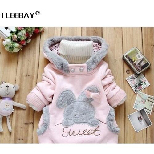 Toddler Girl Long Sleeve Sweatshirt Hoodies Coat Thickened Baby Kids Children Girls Clothes Infant Spring Autumn Winter 2-7Years