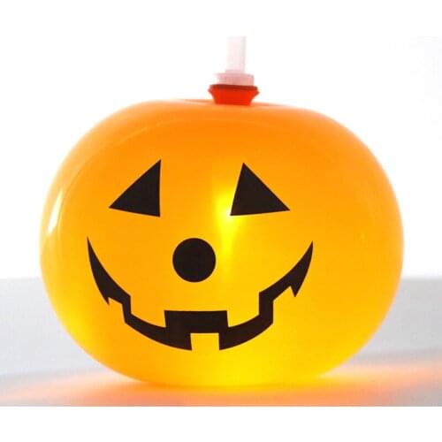 Pumpkin Decoration Pumpkin Balloon LED Glowing Balloon Glowing in the Dark Party Supplies Halloween Party Birthday Holiday Decor