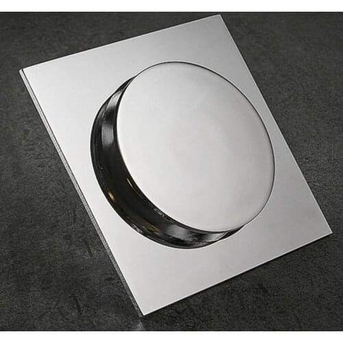 Bathroom Floor Drain Seal Anti Odor Shower Drain Push Down Pop Up Drain 4 inch Bathroom Drain Cover Shower Accessories