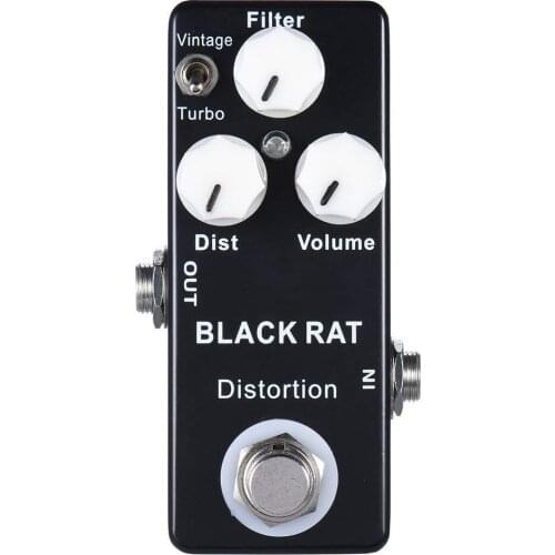 XFDZ Mosky Black RAT Distortion Mini Guitar Effect Pedal