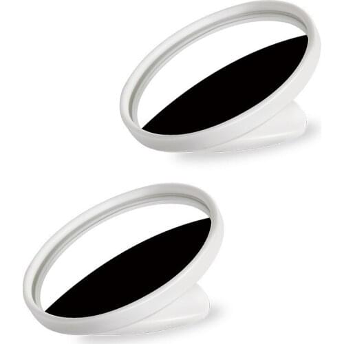 2pcs Car 360 Degree Blind Spot Mirror Wide Angle Round Convex Mirror Small Round Side Blindspot Rearview Parking Mirror