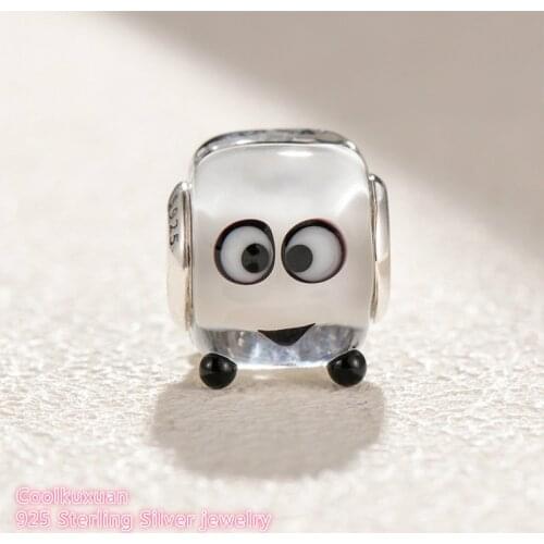Winter 100% 925 Sterling Silver Heart Melter Charm, Murano Glass beads Fit Original Brand Charms Bracelet DIY jewelry