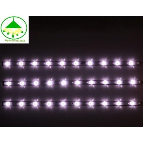 6 pcs Universal 10-lamp LCD 32-inch LCD TV LED Backlight Bar LED Universal Bar Aluminum Substrate 61CM 10led Single lamp 3V