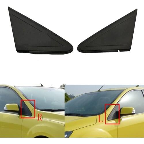 Cafoucs Car Exterior Rearview Mirror Door Trim Cover Front Window Triangle Plate Frame For Ford Focus 2005-2011