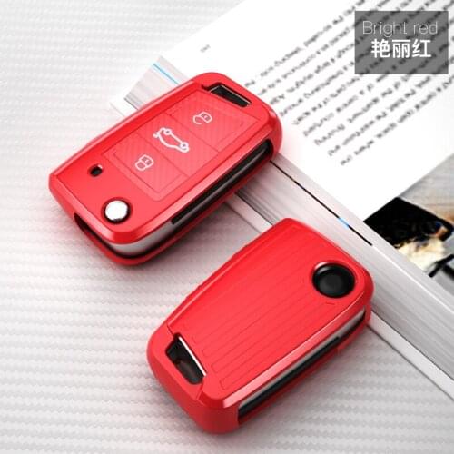 Key Case Key Bag Key Cover For Volkswagen VW B8 Tiguan Skoda Octavia Kodiaq Karoq for SEAT Ateca Leon New Polo Golf 7 MK7 A7