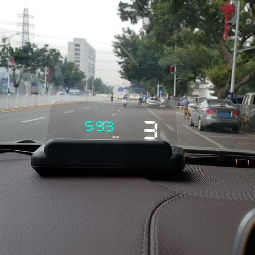 Digital Car Head Up Display Multi-Color Overspeed Voltage Alarm -40-80