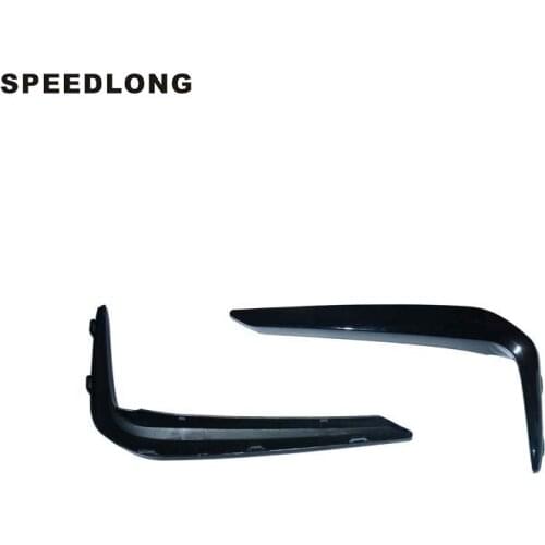 1Pair Decorative plate Front bumper grille trim fog lamp cover trim 51118070541/42 Fit For BMW 5 Series G38 M Sport 2018-2020