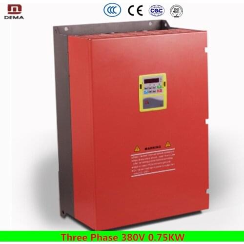 DEMA D6B Series VFD Vector Control 0.75KW 380V 3Phase Input Frequency Inverter 2.4A 380v 3Phase output Frequency Drive Converter