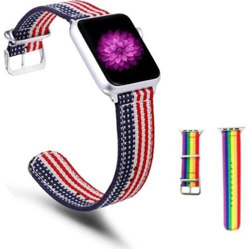 Bohemia Elastic Nylon Solo Loop Strap For Apple Watch Band 6 SE 38mm 40mm 42mm 44mm For Iwatch Series 6 5 4 3 Replacement Strap