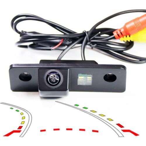 Dynamic Trajectory Tracks Car Rear view Parking camera for Skoda Octavia MK1 MK2 Reversing Reverse Camera CCD HD Parking
