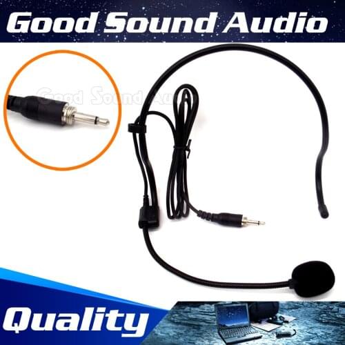 5Pcs 3.5mm Head Worn Earhook Condenser Headworn Mic Headset Microphone For Wireless Device Karaoke Teaching Bodypack transmitter