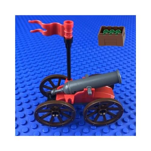 Cannon Gun Building Blocks 2527 84943 Kids Assembled Toys MOC Military Handmade Design Bricks ABS Plastic Compatible Major Brand