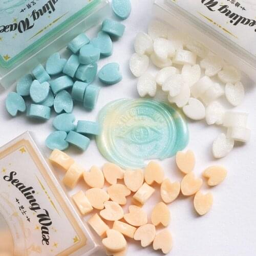 90Pcs Mixed Color Wax Grain Petal Shaped Fire Paint Envelope Sealing Wax Seal Special Fire Paint Wax
