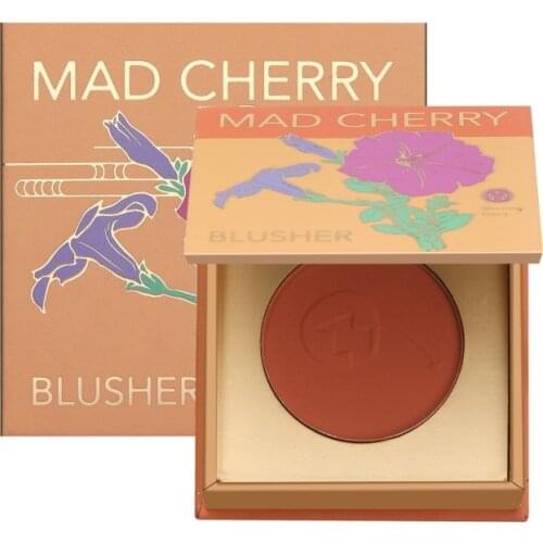 Tiny Face Blush Makeup Blusher Red Orange Shadows Pallet Matte Contouring for Cheeks Tint Genuine Powder Vintage Rouge Palette