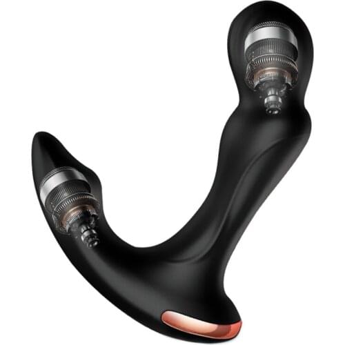 Sex Toys for Men Adult Prostate Massager Vibrator Butt Plug Anal Tail Rotating Wireless Remote USB Charging Bunny Tail Plug