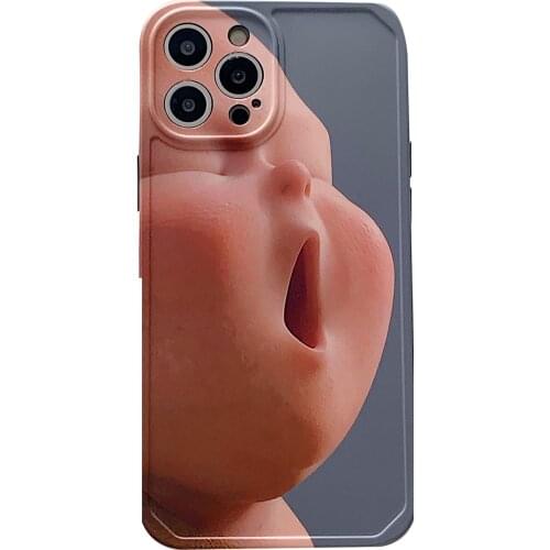 Cartoon Lovely Babyt Case for iPhone 12 Pro Max Back Phone Cover for 12 Mini 11 Pro Max X XS XR 8 7 Plus SE 2020 Capa