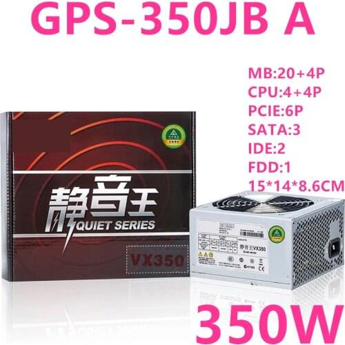 New PSU For Delta Brand VX350 ATX GTX1050 Mute Wide Desktop Computer Power Supply Rated 350W Peak 450W Power Supply GPS-350JB A