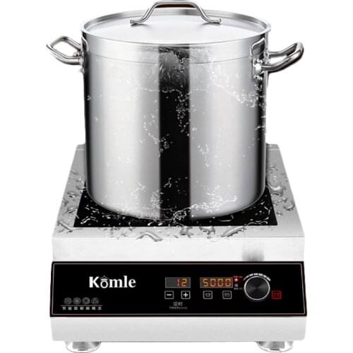 Commercial Induction Cooker 5000W Large Power Electromagnetic Stove Waterproof Electric Cooker KAO20005