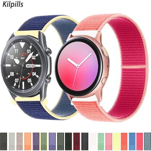 20mm/22mm strap For Galaxy Watch active 2 44mm/46mm/ Samsung watch 3 45mm Gear S3 Frontier Nylon Huawei watch GT 2 2e pro band