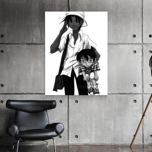 Wall Sticker Self Adhesive DIY Renovation Mural Waterproof Conan Print Art Picture Japan Anime New Home Decor Bedroom Renovation