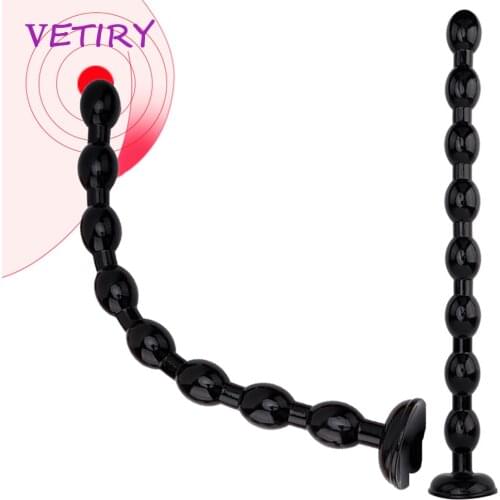 VETIRY 50cm Silicone Long Dildo Anal Butt Plug Sex Toys for Adults Soft Anal Beads Men Prostate Massager Sex Product For Women